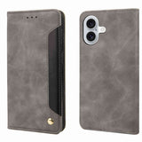 Skin Feel Splicing Leather Phone Case, For iPhone 16, For iPhone 15 Pro Max, For iPhone 15 Pro, For iPhone 15 Plus, For iPhone 15