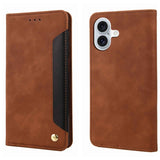 Skin Feel Splicing Leather Phone Case, For iPhone 16, For iPhone 15 Pro Max, For iPhone 15 Pro, For iPhone 15 Plus, For iPhone 15