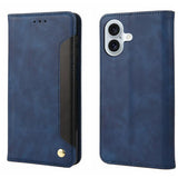 Skin Feel Splicing Leather Phone Case, For iPhone 17e / 16e, For iPhone 17 Pro Max, For iPhone 17 Pro, For iPhone 17, For iPhone Air, For iPhone 16 Pro Max, For iPhone 16 Pro, For iPhone 16 Plus