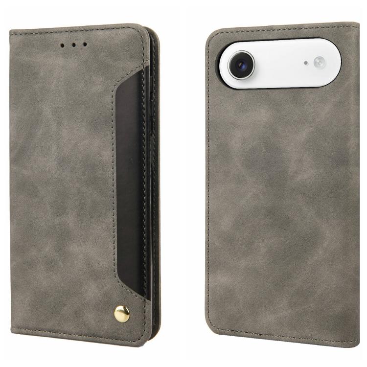 Skin Feel Splicing Leather Phone Case, For iPhone 17e / 16e, For iPhone 17 Pro Max, For iPhone 17 Pro, For iPhone 17, For iPhone Air, For iPhone 16 Pro Max, For iPhone 16 Pro, For iPhone 16 Plus
