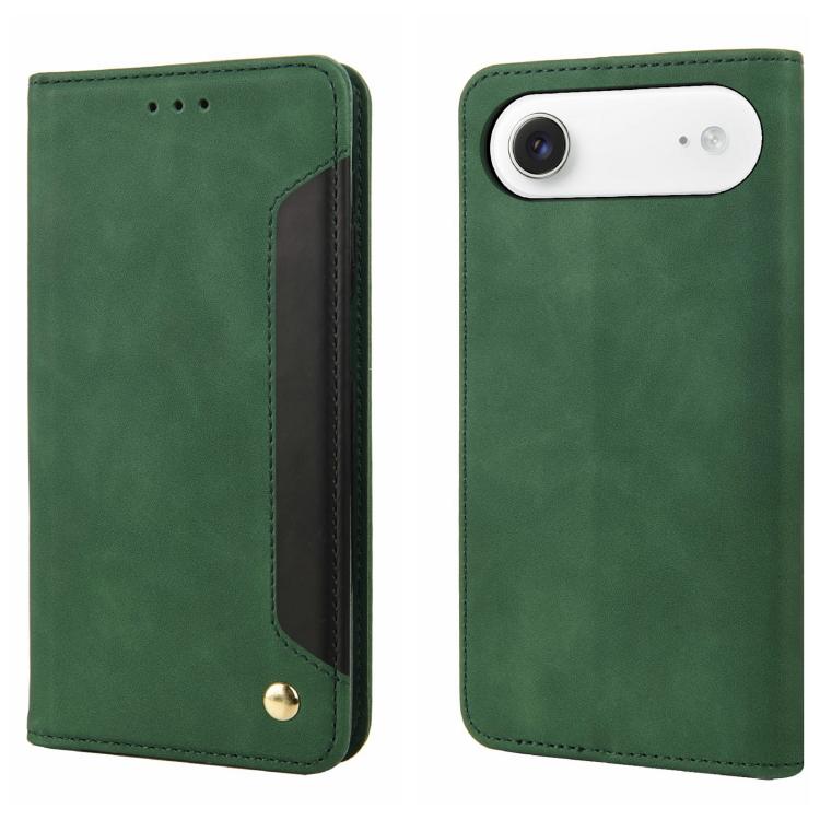 Skin Feel Splicing Leather Phone Case, For iPhone 17e / 16e, For iPhone 17 Pro Max, For iPhone 17 Pro, For iPhone 17, For iPhone Air, For iPhone 16 Pro Max, For iPhone 16 Pro, For iPhone 16 Plus