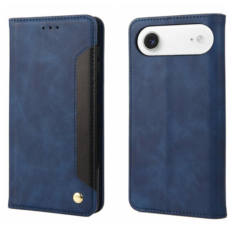 Skin Feel Splicing Leather Phone Case, For iPhone 17e / 16e, For iPhone 17 Pro Max, For iPhone 17 Pro, For iPhone 17, For iPhone Air, For iPhone 16 Pro Max, For iPhone 16 Pro, For iPhone 16 Plus