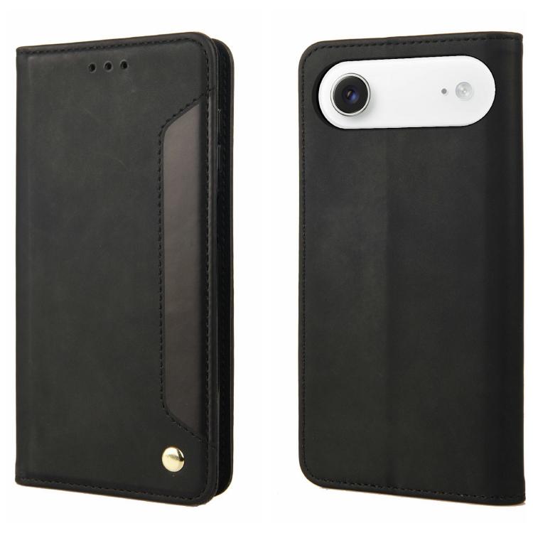 Skin Feel Splicing Leather Phone Case, For iPhone 17e / 16e, For iPhone 17 Pro Max, For iPhone 17 Pro, For iPhone 17, For iPhone Air, For iPhone 16 Pro Max, For iPhone 16 Pro, For iPhone 16 Plus