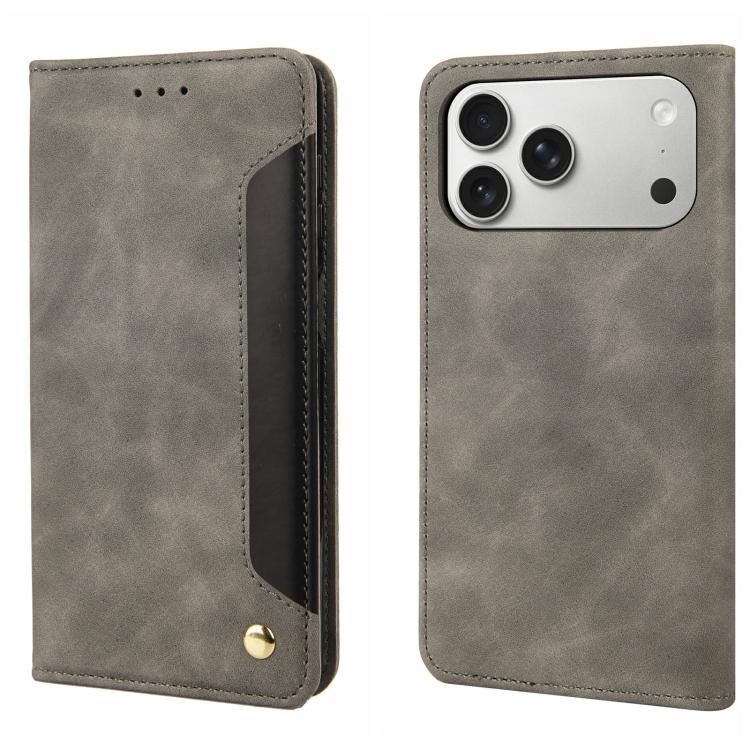 Skin Feel Splicing Leather Phone Case, For iPhone 17e / 16e, For iPhone 17 Pro Max, For iPhone 17 Pro, For iPhone 17, For iPhone Air, For iPhone 16 Pro Max, For iPhone 16 Pro, For iPhone 16 Plus