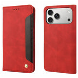Skin Feel Splicing Leather Phone Case, For iPhone 17e / 16e, For iPhone 17 Pro Max, For iPhone 17 Pro, For iPhone 17, For iPhone Air, For iPhone 16 Pro Max, For iPhone 16 Pro, For iPhone 16 Plus