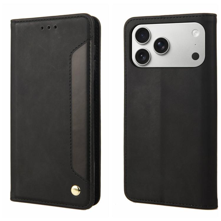 Skin Feel Splicing Leather Phone Case, For iPhone 17e / 16e, For iPhone 17 Pro Max, For iPhone 17 Pro, For iPhone 17, For iPhone Air, For iPhone 16 Pro Max, For iPhone 16 Pro, For iPhone 16 Plus