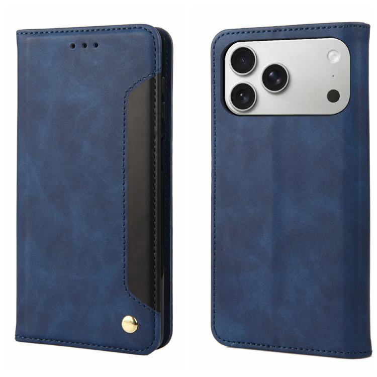 Skin Feel Splicing Leather Phone Case, For iPhone 17e / 16e, For iPhone 17 Pro Max, For iPhone 17 Pro, For iPhone 17, For iPhone Air, For iPhone 16 Pro Max, For iPhone 16 Pro, For iPhone 16 Plus