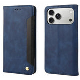 Skin Feel Splicing Leather Phone Case, For iPhone 17e / 16e, For iPhone 17 Pro Max, For iPhone 17 Pro, For iPhone 17, For iPhone Air, For iPhone 16 Pro Max, For iPhone 16 Pro, For iPhone 16 Plus