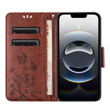 Butterfly Flower Pattern Flip Leather Phone Case, For iPhone 17e / 16e, For iPhone 17 Pro Max, For iPhone 17 Pro, For iPhone 17, For iPhone Air, For iPhone 16 Pro Max
