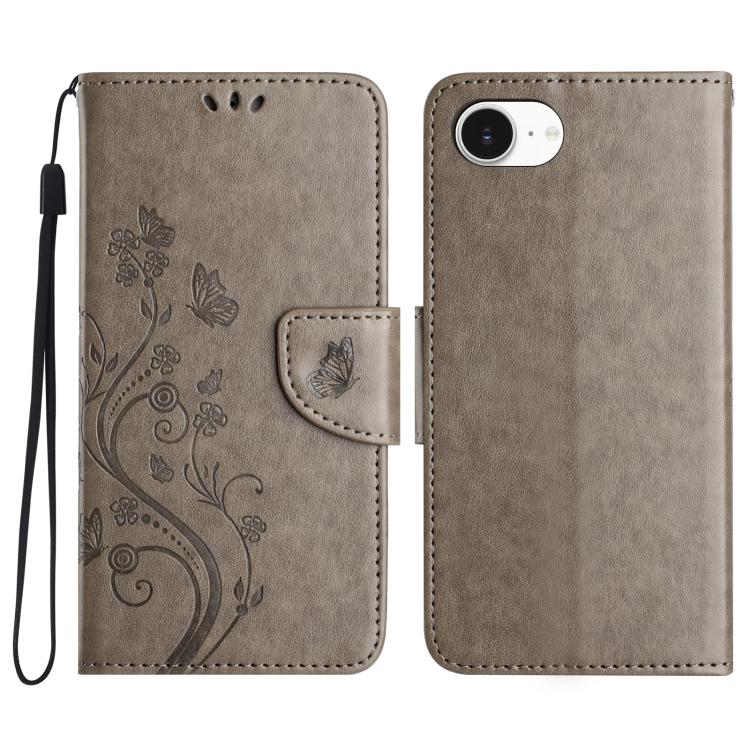 Butterfly Flower Pattern Flip Leather Phone Case, For iPhone 17e / 16e, For iPhone 17 Pro Max, For iPhone 17 Pro, For iPhone 17, For iPhone Air, For iPhone 16 Pro Max