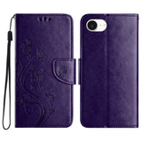 Butterfly Flower Pattern Flip Leather Phone Case, For iPhone 17e / 16e, For iPhone 17 Pro Max, For iPhone 17 Pro, For iPhone 17, For iPhone Air, For iPhone 16 Pro Max