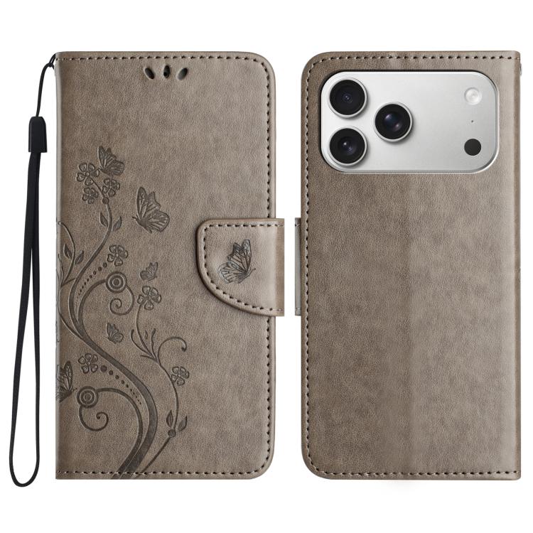 Butterfly Flower Pattern Flip Leather Phone Case, For iPhone 17e / 16e, For iPhone 17 Pro Max, For iPhone 17 Pro, For iPhone 17, For iPhone Air, For iPhone 16 Pro Max