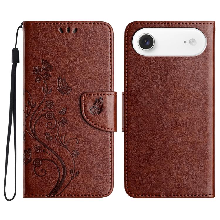 Butterfly Flower Pattern Flip Leather Phone Case, For iPhone 17e / 16e, For iPhone 17 Pro Max, For iPhone 17 Pro, For iPhone 17, For iPhone Air, For iPhone 16 Pro Max