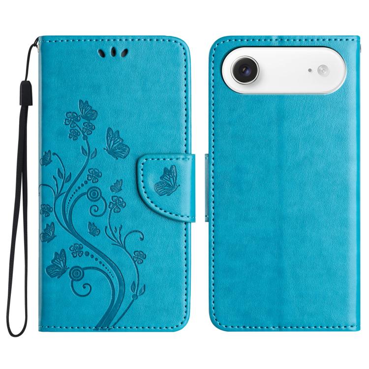 Butterfly Flower Pattern Flip Leather Phone Case, For iPhone 17e / 16e, For iPhone 17 Pro Max, For iPhone 17 Pro, For iPhone 17, For iPhone Air, For iPhone 16 Pro Max
