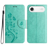 Butterfly Flower Pattern Flip Leather Phone Case, For iPhone 17e / 16e, For iPhone 17 Pro Max, For iPhone 17 Pro, For iPhone 17, For iPhone Air, For iPhone 16 Pro Max