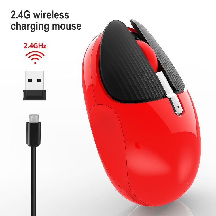 HXSJ M106 2.4GHZ 1600dpi Single-mode Wireless Mouse USB Rechargeable