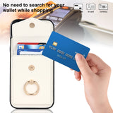 Ring Holder RFID Card Slot Phone Case, For iPhone 15 Pro Max, For iPhone 15 Pro, For iPhone 15 Plus, For iPhone 15