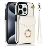 Ring Holder RFID Card Slot Phone Case, For iPhone 15 Pro Max, For iPhone 15 Pro, For iPhone 15 Plus, For iPhone 15