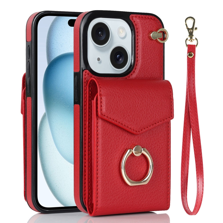 Ring Holder RFID Card Slot Phone Case, For iPhone 15 Pro Max, For iPhone 15 Pro, For iPhone 15 Plus, For iPhone 15