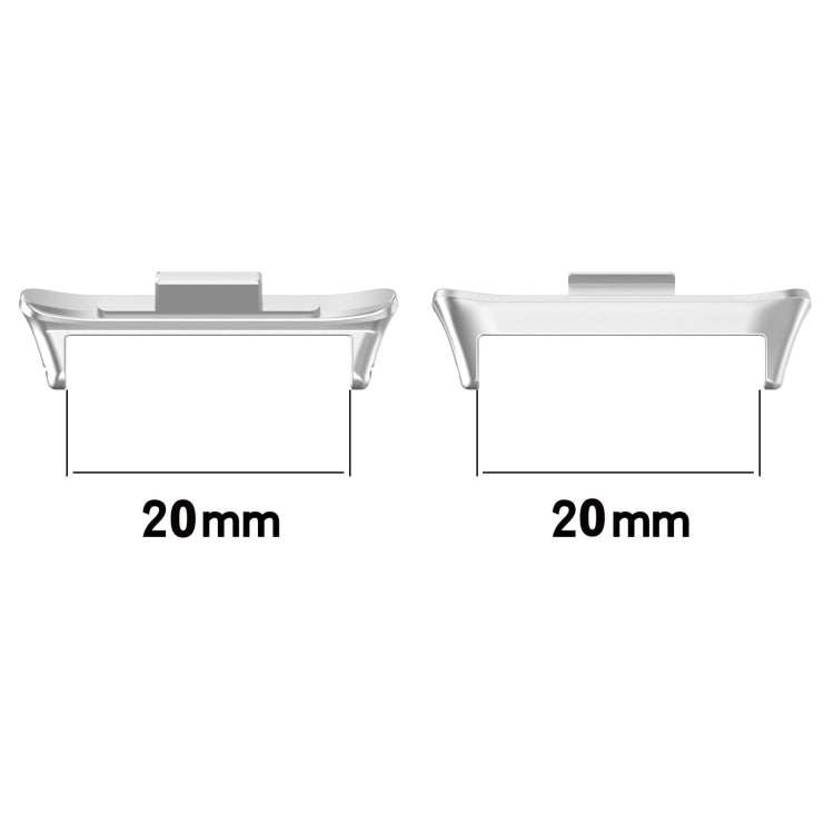 1 Pair Stainless Steel Metal Watch Band Connector, For Xiaomi Mi Band 8 Pro