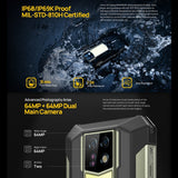 Ulefone Armor 24, Rugged Phone, Side Fingerprint, 22000mAh, 6.78 inch Android 14 MediaTek Helio G96 Octa Core, Network: 4G, NFC, Armor 24