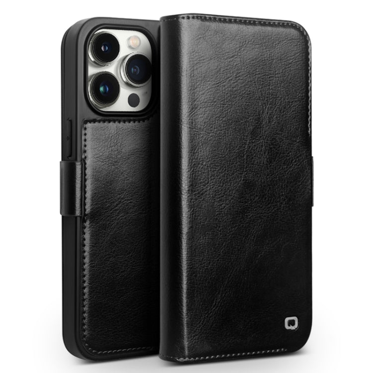 QIALINO Classic 103 Buckle Genuine Leather Phone Case, For iPhone 18 Pro, For iPhone 18 Pro Max, For iPhone 17e / 16e, For iPhone 17 Pro Max, For iPhone 17 Pro, For iPhone 17, For iPhone Air, For iPhone 15 Pro Max, For iPhone 15 Plus