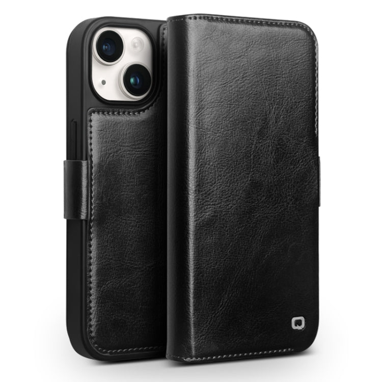 QIALINO Classic 103 Buckle Genuine Leather Phone Case, For iPhone 18 Pro, For iPhone 18 Pro Max, For iPhone 17e / 16e, For iPhone 17 Pro Max, For iPhone 17 Pro, For iPhone 17, For iPhone Air, For iPhone 15 Pro Max, For iPhone 15 Plus