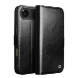 QIALINO Classic 103 Buckle Genuine Leather Phone Case, For iPhone 18 Pro, For iPhone 18 Pro Max, For iPhone 17e / 16e, For iPhone 17 Pro Max, For iPhone 17 Pro, For iPhone 17, For iPhone Air, For iPhone 15 Pro Max, For iPhone 15 Plus