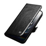QIALINO Classic 103 Buckle Genuine Leather Phone Case, For iPhone 17e / 16e, For iPhone 17 Pro Max, For iPhone 17 Pro, For iPhone 17, For iPhone Air, For iPhone 15 Pro Max, For iPhone 15 Plus, For iPhone 15