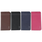 GEBEI Top-grain Horizontal Flip Leather Phone Case, For iPhone 15