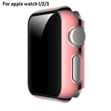 Full Coverage Plating TPU Case, For Apple Watch Series 3 & 2 & 1 38mm, For Apple Watch Series 3 & 2 & 1 42mm, For Apple Watch Series 5 & 4 40mm, For Apple Watch Series 5 & 4 44mm
