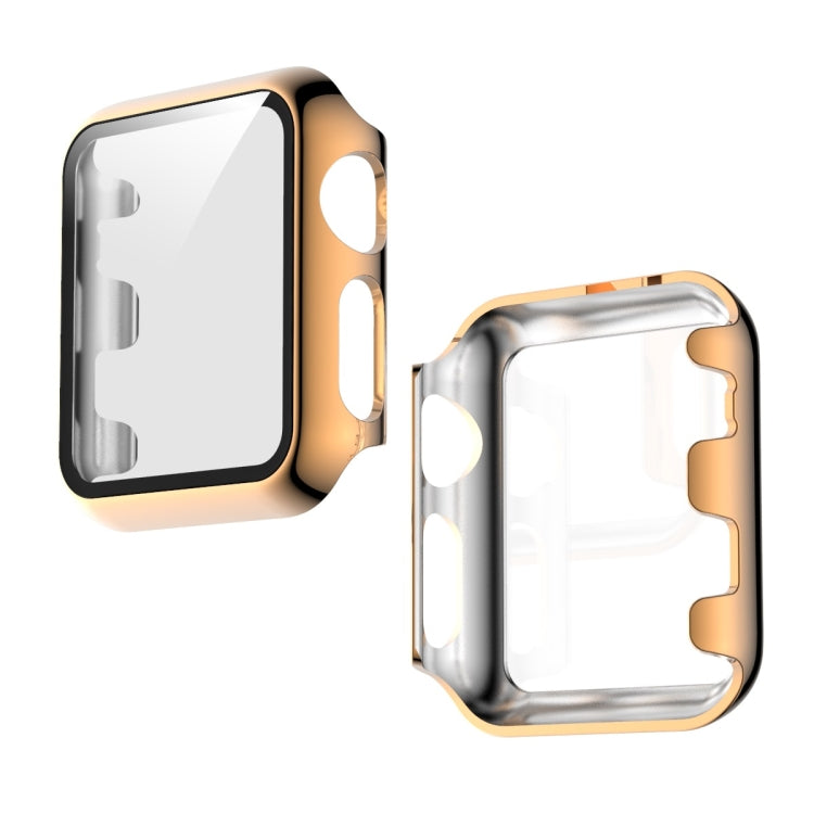 Full Coverage Plating TPU Case, For Apple Watch Series 3 & 2 & 1 38mm, For Apple Watch Series 3 & 2 & 1 42mm, For Apple Watch Series 5 & 4 40mm, For Apple Watch Series 5 & 4 44mm