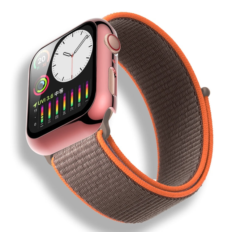 Electroplated PC Case + Tempered Film Integrated Protective Cover, For Apple Watch Series 3 & 2 & 1 38mm, For Apple Watch Series 3 & 2 & 1  42mm, For Apple Watch Series 5 & 4 40mm, For Apple Watch Series 5 & 4 44mm