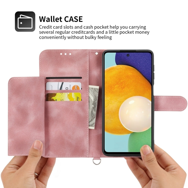Skin-feel Flowers Embossed Wallet Leather Phone Case, For iPhone 15 Pro Max, For iPhone 15 Pro, For iPhone 15 Plus, For iPhone 15