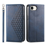 Cubic Grid Calf Texture Magnetic Leather Phone Case, For iPhone 17e / 16e, For iPhone 17 Pro Max, For iPhone 17 Pro, For iPhone 17, For iPhone Air, For iPhone 16 Pro Max, For iPhone 16 Pro, For iPhone 16 Plus