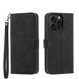 Dierfeng Dream Line TPU Hybrid PU Leather Phone Case, For iPhone 16, For iPhone 15 Pro Max, For iPhone 15 Pro, For iPhone 15 Plus, For iPhone 15
