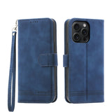 Dierfeng Dream Line TPU Hybrid PU Leather Phone Case, For iPhone 16, For iPhone 15 Pro Max, For iPhone 15 Pro, For iPhone 15 Plus, For iPhone 15