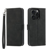 Dierfeng Dream Line TPU Hybrid PU Leather Phone Case, For iPhone 16, For iPhone 15 Pro Max, For iPhone 15 Pro, For iPhone 15 Plus, For iPhone 15