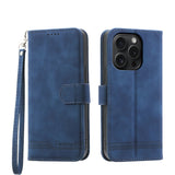 Dierfeng Dream Line TPU Hybrid PU Leather Phone Case, For iPhone 16, For iPhone 15 Pro Max, For iPhone 15 Pro, For iPhone 15 Plus, For iPhone 15