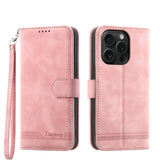 Dierfeng Dream Line TPU Hybrid PU Leather Phone Case, For iPhone 16, For iPhone 15 Pro Max, For iPhone 15 Pro, For iPhone 15 Plus, For iPhone 15