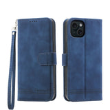 Dierfeng Dream Line TPU Hybrid PU Leather Phone Case, For iPhone 16, For iPhone 15 Pro Max, For iPhone 15 Pro, For iPhone 15 Plus, For iPhone 15