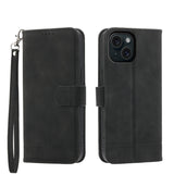 Dierfeng Dream Line TPU Hybrid PU Leather Phone Case, For iPhone 16, For iPhone 15 Pro Max, For iPhone 15 Pro, For iPhone 15 Plus, For iPhone 15