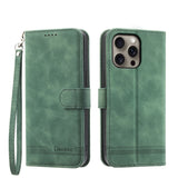 Dierfeng Dream Line TPU Hybrid PU Leather Phone Case, For iPhone 17 Pro Max, For iPhone 17 Pro, For iPhone 17, For iPhone Air, For iPhone 16e, For iPhone 16 Pro Max, For iPhone 16 Pro, For iPhone 16 Plus