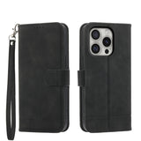 Dierfeng Dream Line TPU Hybrid PU Leather Phone Case, For iPhone 17 Pro Max, For iPhone 17 Pro, For iPhone 17, For iPhone Air, For iPhone 16e, For iPhone 16 Pro Max, For iPhone 16 Pro, For iPhone 16 Plus