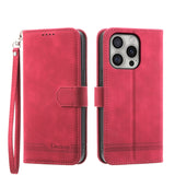 Dierfeng Dream Line TPU Hybrid PU Leather Phone Case, For iPhone 17 Pro Max, For iPhone 17 Pro, For iPhone 17, For iPhone Air, For iPhone 16e, For iPhone 16 Pro Max, For iPhone 16 Pro, For iPhone 16 Plus