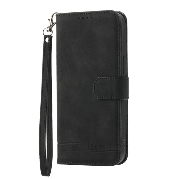 Dierfeng Dream Line TPU Hybrid PU Leather Phone Case, For iPhone 17 Pro Max, For iPhone 17 Pro, For iPhone 17, For iPhone Air, For iPhone 16e, For iPhone 16 Pro Max, For iPhone 16 Pro, For iPhone 16 Plus
