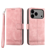 Dierfeng Dream Line TPU Hybrid PU Leather Phone Case, For iPhone 17 Pro Max, For iPhone 17 Pro, For iPhone 17, For iPhone Air, For iPhone 16e, For iPhone 16 Pro Max, For iPhone 16 Pro, For iPhone 16 Plus