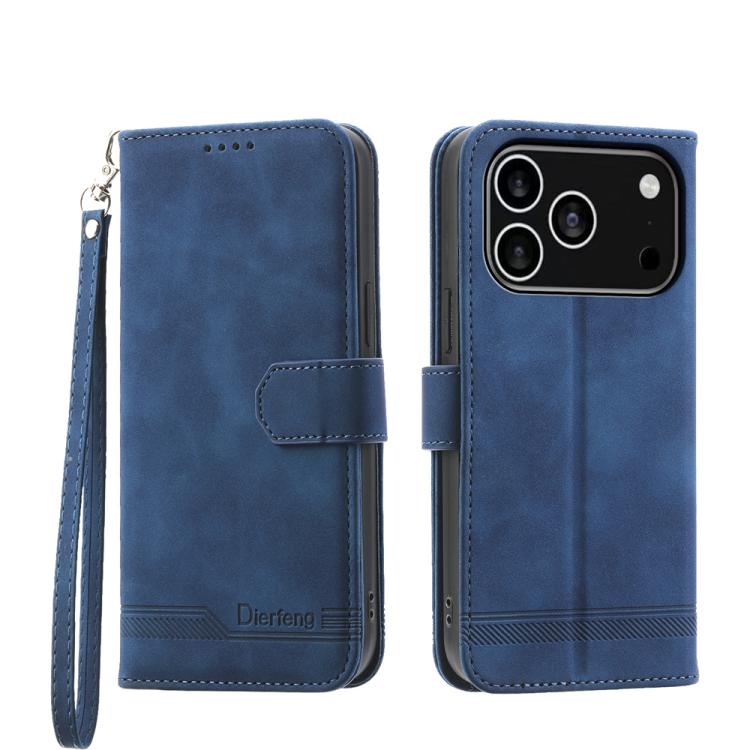 Dierfeng Dream Line TPU Hybrid PU Leather Phone Case, For iPhone 17 Pro Max, For iPhone 17 Pro, For iPhone 17, For iPhone Air, For iPhone 16e, For iPhone 16 Pro Max, For iPhone 16 Pro, For iPhone 16 Plus
