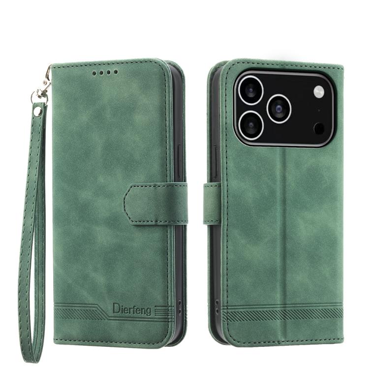 Dierfeng Dream Line TPU Hybrid PU Leather Phone Case, For iPhone 17 Pro Max, For iPhone 17 Pro, For iPhone 17, For iPhone Air, For iPhone 16e, For iPhone 16 Pro Max, For iPhone 16 Pro, For iPhone 16 Plus
