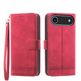 Dierfeng Dream Line TPU Hybrid PU Leather Phone Case, For iPhone 17 Pro Max, For iPhone 17 Pro, For iPhone 17, For iPhone Air, For iPhone 16e, For iPhone 16 Pro Max, For iPhone 16 Pro, For iPhone 16 Plus